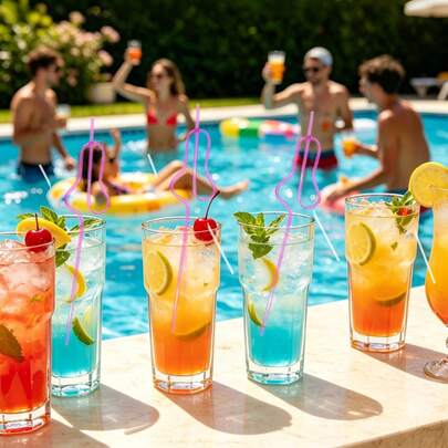 1pc Funny Single Party Straw, Bachelorette Party Decoration Straw, Cartoon Plastic Straw, Reusable Plastic Drinking Straw, Sweet Wedding Party Straw, Ideal Bridal Gift, Adult Party, Nightclub, KTV, Holiday Party, Add Fun To Breakfast Milk Or Juice, Graduation Party, Christmas Gift, Back To School Supplies