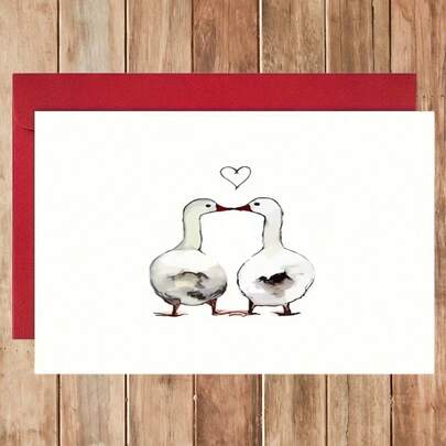 Ducks, Love Fills The Air - Happy Anniversary - Happy Valentine'S Day - Give To Him - Give To Her - Send Love - Send Love - To For Friends - To For Family
