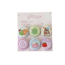 Bộ 6 chiếc ghim cài áo, huy hiệu, phụ kiện DIY hình hoa, huy hiệu học sinh, túi xách, trang sức, mặt dây chuyền, đồ trang trí quầy bar, văn phòng phẩm, đồ dùng học tập. - Nhiều màu - Xem 8