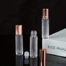 2件組 10ml 玻璃滾珠瓶,玫瑰金瓶蓋,不鏽鋼滾珠,附贈漏斗滴管開瓶器,防滑防漏迷你可重複填充香水瓶,芳療精華旅行盥洗用品容器,便攜旅行必需品 - 彩色 - 查看 9