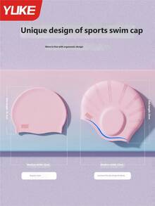 Yuke Extra Large Silicone Swimming Cap, Waterproof & Anti-Chlorine, Suitable For Long Hair, High Elasticity & Non-Tight, Essential For Teenagers & Adults Water Sports In Summer - Multicolor - View 8