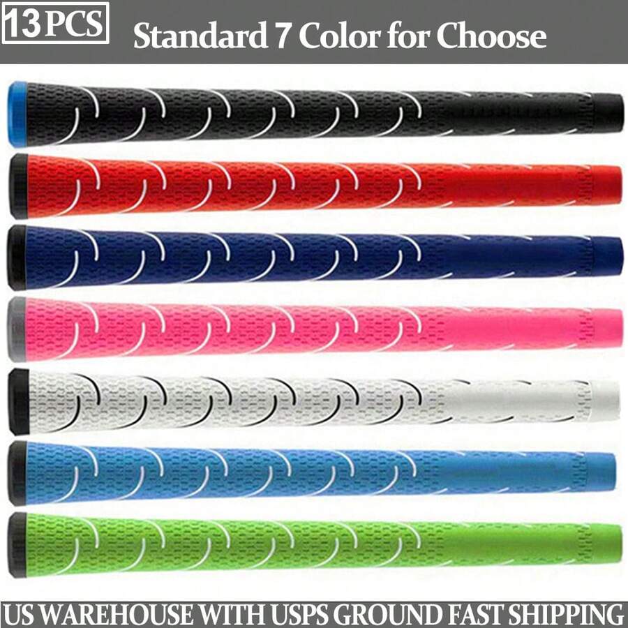 13Pcs Golf Grip Rubber Anti-Slip Golf Grip 60R US Warehouse - Màu xanh lam - Xem 1