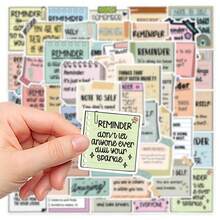 150pcs Inspirational Stickers For Phone Case, Planner, Scrapbook, Diary, Luggage, Helmet, Guitar, Skateboard, Envelope, Greeting Card - Inspirational - View 3