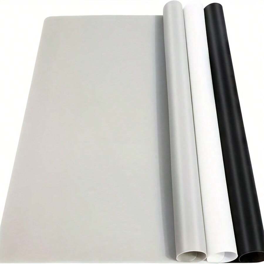 SMI Fine 1/3pcs Soft Silicone Pad (Black/White/Gray) - Resin Jewelry Casting Mold Mat - Suitable For Toy Clay And Epoxy Resin Jewelry Casting, With Anti-Stick Resin Mold Mat, Easy To Clean And Store - Silicone Pad - View 1