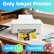 50 hojas de papel fotográfico de doble cara adecuado para impresoras de inyección de tinta - Brillante/Mate, papel de impresión de 160g - 50 - Ver 3