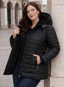 Women's Premium Plus Size Bobojaco Jacket – Lined, Thick And Super Warm (G1 To G4) - 黑色 - 查看 1