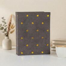 4x6 Photo Album - 100 Pockets Small Mini, Premium Cloth Cover With Gold Foil Heart Design, Portable Wallet Photo Album For Family Wedding Boys Girls - Multicolor - View 15