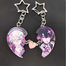 1pc 2026 New Asymmetric Shaped Stage Peripheral IVantill Keychain, Cute Acrylic Backpack Pendant, Magnetic Heart Decor, Anime Merchandise, Gift For Birthday, Holiday, Christmas - Multicolor - View 9