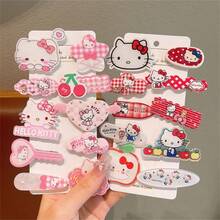 SANRIO 10个卡通发夹，可爱额头刘海发饰，超级可爱，适合上课、日常、约会等各种场合，再也不用担心今天用什么发饰了！超高性价比，一套带回家超划算。多种造型组合，日常搭配不重复。发夹弹性适中，不拉扯头发，不易脱落。红色系列可爱发夹套装，多种造型选择，不伤发材质，日常百搭，活力满满！ - A - 查看 3