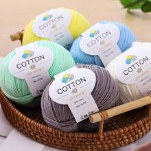 50g/Ball 8-Ply 100% Cotton Yarn, Vibrant Colors, Pill-Resistant, Shrink-Resistant, Suitable For Sweaters, Bags, Cushions And Intimate Wear - Yarn - View 2