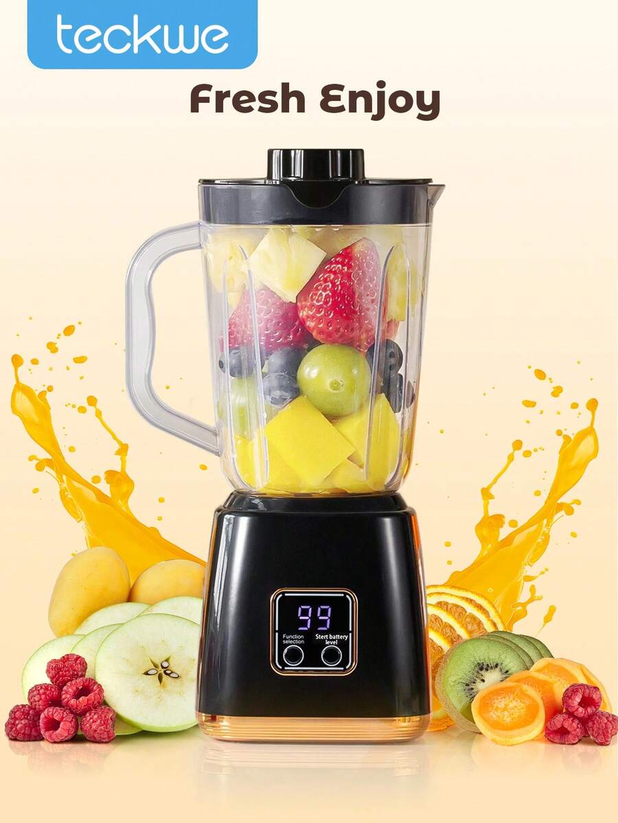 Teckwe Máy xay sinh tố cá nhân dùng hàng ngày Máy ép trái cây điện nhà bếp - màu đen - Xem 1