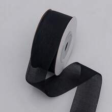 1 Roll Silk Milk Silk Ribbon/Transparent Chiffon Ribbon/Floral & Gift Wrapping Ribbon, Material For Making Hair Accessories Bow Tie, Gift Box Decoration - A - View 13
