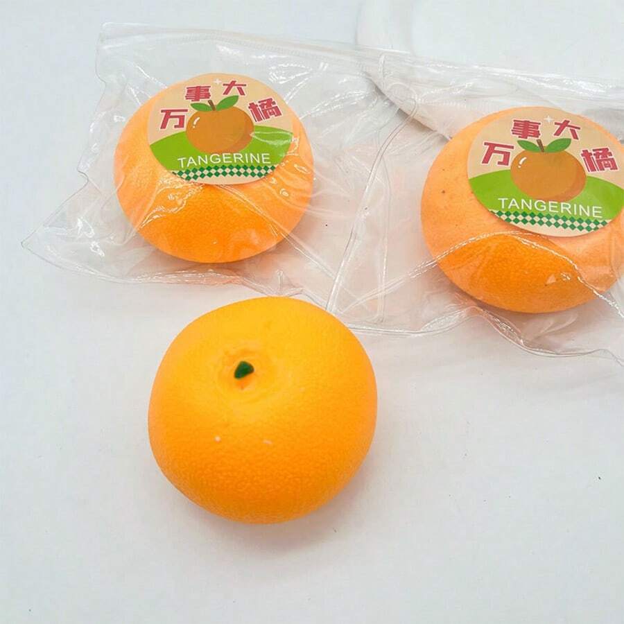 1个橙子挤压玩具 - 解压玩具 - 逼真食物玩具 - 软玩具 - 教室/办公室解压玩具 - 捏捏乐玩具 - 玩具 - 慢回弹解压玩具 - 史迪奇玩具 - 旅行玩具 - 教室玩具 - 迷你洗澡玩具 - 圣诞文具解压球 - 生日礼物 - 完美礼物 - 礼物 - 玩具 - 游戏