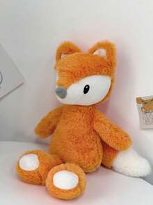 32Cm/12.60Inch Cute Orange Fox Plush Stuffed Animal Soft Squishy Cuddle Fox Toy For Kids Toddlers Girls Boys Adults Perfect New Year Gift Birthday Present Home Bedroom Decoration - Orange - View 9