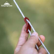 CAMPINGMOON 户外露营加固耐磨 4mm 帐篷绳 反光营地绳 遮阳篷固定防风绳 FS-4500 - 銀色 - 查看 5