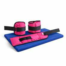 4KG PINK WEIGHTED ANKLE WEIGHT KIT + BLUE MAT FOR COMPLETE, REINFORCED HOME WORKOUT - Nhiều màu - Xem 1