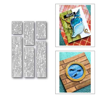 1PC Wood Grain Background Wall Embossing Metal Cutting Die Cuts, Stencils DIY Crafts Cards Dies Cuts For Card Making Photo Decorative Paper Scrapbooking