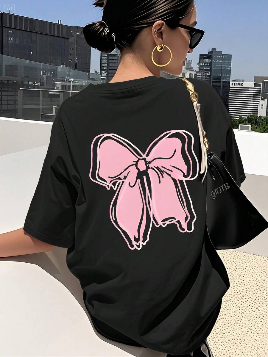Women T-Shirts - Black - View 1