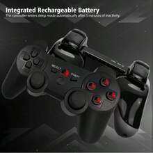 PS3 Game Controller - Wireless PC Controller - Dual Vibration, Bluetooth Connectivity, Rechargeable, PS3 Remote - White - View 11