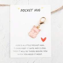 3pcs/5pcs Cute Lucky Pig Keychain Pendant, Inspirational Small Gift For Birthday, Graduation, Mother's Day, Father's Day, Mini Souvenir, Jewelry And Other Accessories Gifts For Mother, Father, Graduation, And Teacher - Multicolor - View 7