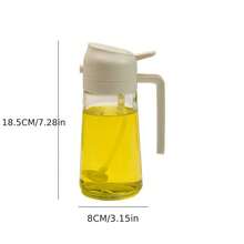 1 cái - Bình xịt dầu ô liu, bình xịt nấu ăn 2 trong 1, chai nhựa đựng dầu và giấm dung tích 15.216oz/450ml, 20.288oz/600ml, bình xịt dầu và giấm dùng trong nhà bếp, trộn salad, chiên rán, nướng. - Xem 16