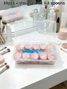 5g Travel Size Cream Container, Convenient Round Container, Cosmetic Refillable Jar, Suitable For Sample Box, Applicable For Cream, Shampoo And Lotion, Made Of Fragrance-Free Plastic - Pink - View 14