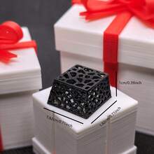 3D-Printed Black Lightweight Keycaps, Hollowed-Out Translucent Keycaps, Mechanical Keyboard Keycaps, Custom Keyboard Accessories, And Personalized Keycaps With A Hollow Design-Fun Keyboard Decorations For The Office, Perfect As Gifts For Any Occasion. - View 6