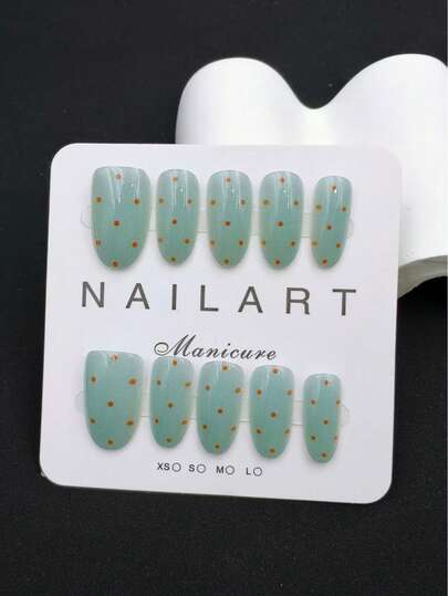 10pcs Set Of Handmade Nail Art, Light Blue Almond Shape, Beautiful Fragrance Style French Manicure, Stick-On Nail Stickers, Suitable For New Year, Valentine's Day, UV Gel Nails, Summer, Wearable Nail Art, Elegant Design, High-End French Style, Gel Nails, Glitter, Cat Eye Effect
