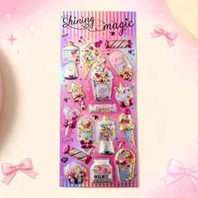 Stiker Jeli Shaker Rhinestone 3D Gaya Jepang Segar, Lembut, dan Imut, Terbuat dari Resin Permen dan Bahan Mainan, Transparan Mengkilap dengan Efek 3D yang Kuat, Dekorasi Tambahan Dapat Diubah Menjadi Stiker Perekat, Mudah untuk Menghias Buku Tempel, Casing Ponsel, Buku Harian, Sempurna untuk Berbagai Kerajinan DIY dan Dekorasi Grafiti. - MultiWarna - View 8