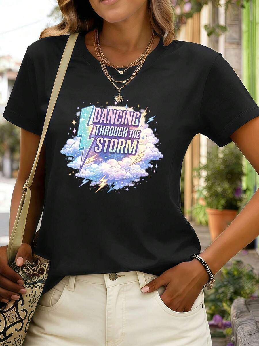 Women T-Shirts - Black - View 1