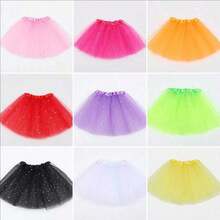 1pc Solid Color Casual Mesh Chiffon Tulle Skirt, 30cm Length, Lightweight Semi-Sheer Puff Skirt, Suitable For Ballet, Dance, Stage Performance, Cosplay, Princess Dress - Multicolor - View 8