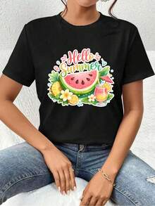 Women T-Shirts - Black - View 1