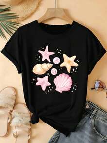 Women T-Shirts - Black - View 2