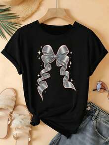 Women T-Shirts - Black - View 2