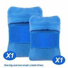 1/2pcs Beach Sand Remover Bag, Sand Removal Gloves Suitable For Beach Vacation Camping, Available In Blue And Gray - Square - View 8