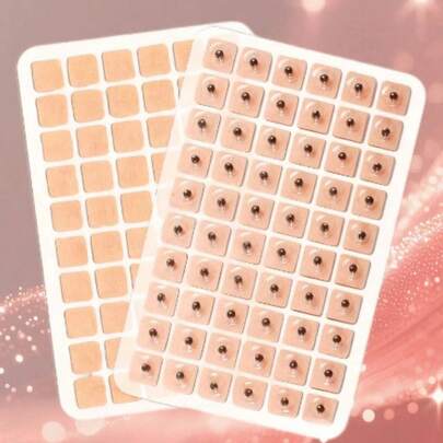 Every Sheet Is Sized 8.6CM By 5.5CM And Comes With 601, 902, Or 3600 Ear Patches, Along With Tweezers, An Iron Box, And Patches For Ear Massage Care, Acupoint Massage Seed Pressing, And Head Massage