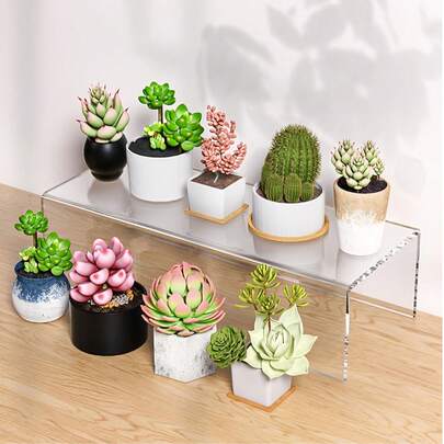 Acrylic Tiered Display Shelves, Countertop Cosmetic Organizer For Perfume, Jewelry, Multi-Functional Storage Rack, No Electricity Needed