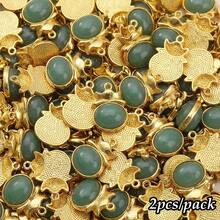 beadia 2 piezas de colgante de vidrio vintage - múltiples estilos - adecuado para la fabricación de joyas como aretes, pulseras, collares - colgante - Ver 13