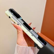 Koolife 1件五角星圖案手機殼，純色底色，PC+TPU材質，韓系時尚風格，防摔保護殼，適用於 iPhone 18 Pro/18 Pro Max/13 14 15 16 17 17 Pro 17 Pro Max - 黑色 - 查看 6