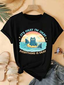 Women T-Shirts - Black - View 2