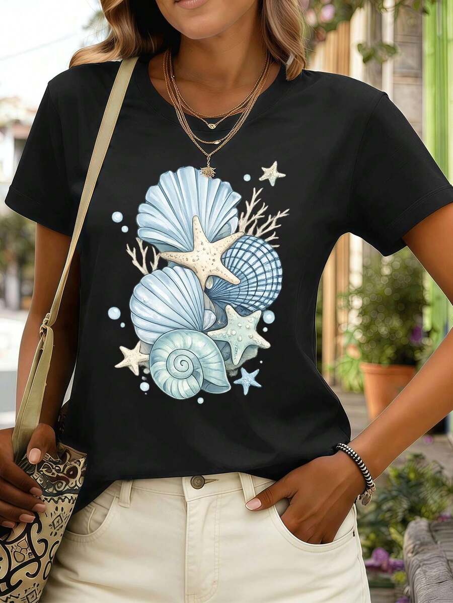 Women T-Shirts - Black - View 1