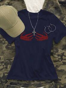 Women T-Shirts - Black - View 7