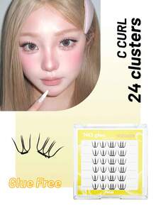 Có thể chọn 24/48 búi mi với 3 loại khác nhau, và mi giả đã được dán sẵn nên không cần dùng keo - các búi mi tự dính siêu mềm, siêu mỏng và nhẹ, có thể đeo cả ngày. - Xem 10