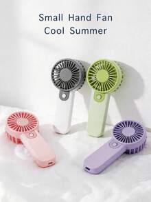 AOYI Mini Handheld Fan Portable, Battery Powered One-Button Hand Fan, Makeup Lash Fan For Women, Outdoor Travel Vacation Essentials For Daily Commute, Office, Shopping, Reading, Leisure Time (AAA Batteries Not Included) - Handheld - View 1