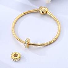 1 Pc Sliver Plated Lovely Cat Dog Tiger Lion Versatile Spacer Bead Charm Fit Bracelet For Diy Jewelry Making, Ideal Choice For Women Jewelry Gift - Gold Or Silver - View 5