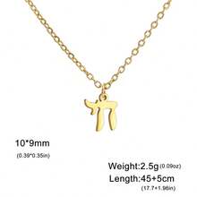 Chai Symbol Necklace For Women Stainless Steel Life Symbol Double Layer Necklaces Party Jewelry Gift - Fashion Series - View 11