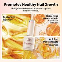 6PCS 15ML Beetles Rubber Base Gel Set, 5-In-1 Builder Base Coat, Pink Peach Nude Gel Nail Polish Kit, Apex Strengthening Flexible Gel, Soak Off UV LED Gel For Natural Nails - 6 Colors Clear Rubber Base Gel Set - 查看 5