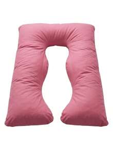 Pregnancy Body Pillow, 200 Thread Count Micropercal, 120x60cm, Ergonomic, Soft, For Bed - Rosa - Ver 3