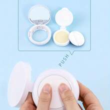 1Pc Round Empty Air Cushion Case, Portable Refillable Makeup Container For BB Cream, Sunscreen & Foundation, Includes Soft Makeup Puff, Leak-Proof & Compact Design, Reusable Cosmetic Storage Box Ideal For Travel, Daily Touch-Ups & DIY Makeup Refills, Essential Beauty Accessory For Women & Girls - Multicolor - View 7