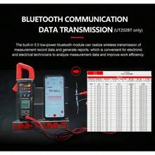 Amperímetro de Tenaza Digital Inteligente UNI-T UT202BT, True RMS, Bluetooth 5.0, Medición Precisa de Voltaje 600V, Corriente 600A, Resistencia, Frecuencia, Capacitancia y Temperatura (-40℃~1000℃) | Pantalla Dual 9999 Cuentas, Retroiluminación y Linterna Integrada | Función NCV, Filtro Pasa-Bajo (LPF), Corriente de Arranque, Retención de Pico | Conexión Bluetooth para Monitoreo en APP UNI-T Smart Measure | Certificado CAT III 600V, Rango Automático, Apagado Automático | Apertura de Tenaza 28mm, Diseño Ergonómico para Una Mano | Ideal para Electricistas, Mantenimiento Industrial, HVAC, Instalaciones Eléctricas y Diagnóstico de Equipos | Incluye Sondas, Sonda de Temperatura, Baterías y Estuche | Calidad UNI-T, Rendimiento Profesional y Confiabilidad en Todas las Mediciones - Negro - Ver 5